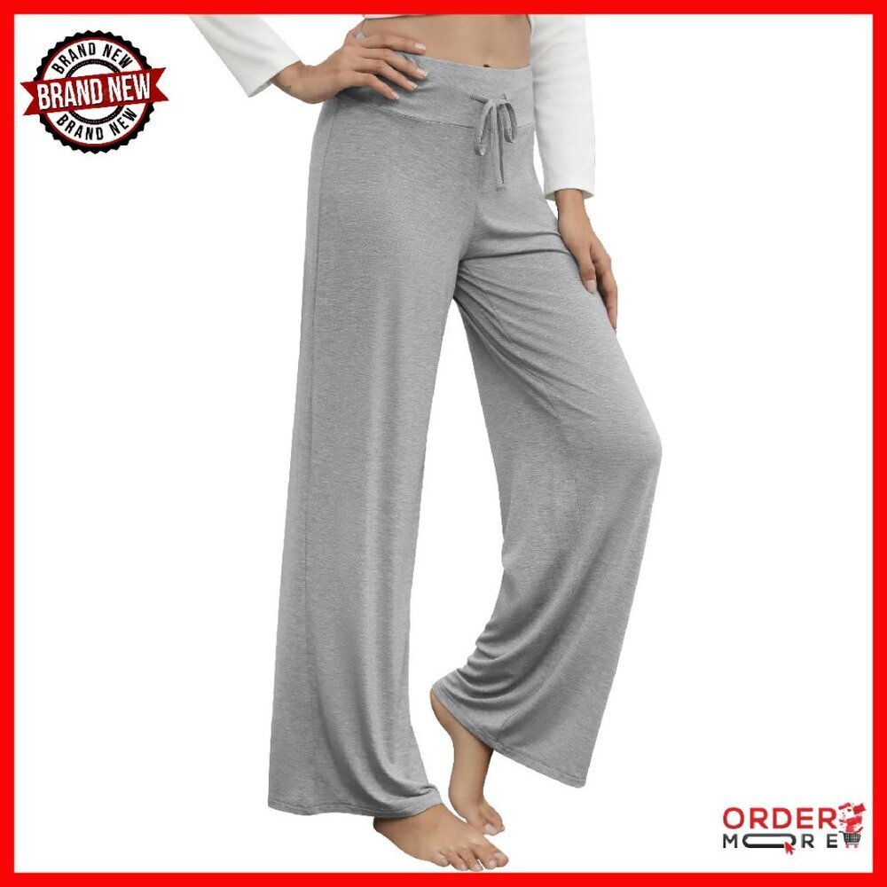 Bamboo Viscose Pajama Pants Women Plus Size Cooling Lounge Wide Leg